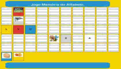 jogo educativo e pedagógico gratis - Jogo Memória do Alfabeto