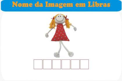 jogo educativo e pedagógico gratis - Nome Imagem Libras