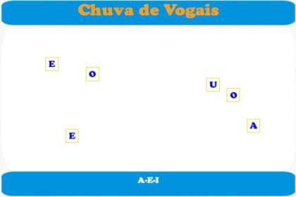 jogo educativo e pedagógico gratis - Chuva Alfabetica