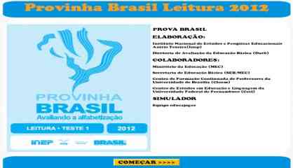 jogo educativo e pedagógico gratis - Provinhabrasil leitura 2012